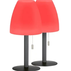 FHL easy 850247 LED Tischleuchte Fiumara anthrazit weiß RGBW 2er Set