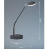 FHL easy 850156 LED Tischleuchte Luna sandschwarz chrom tunable white