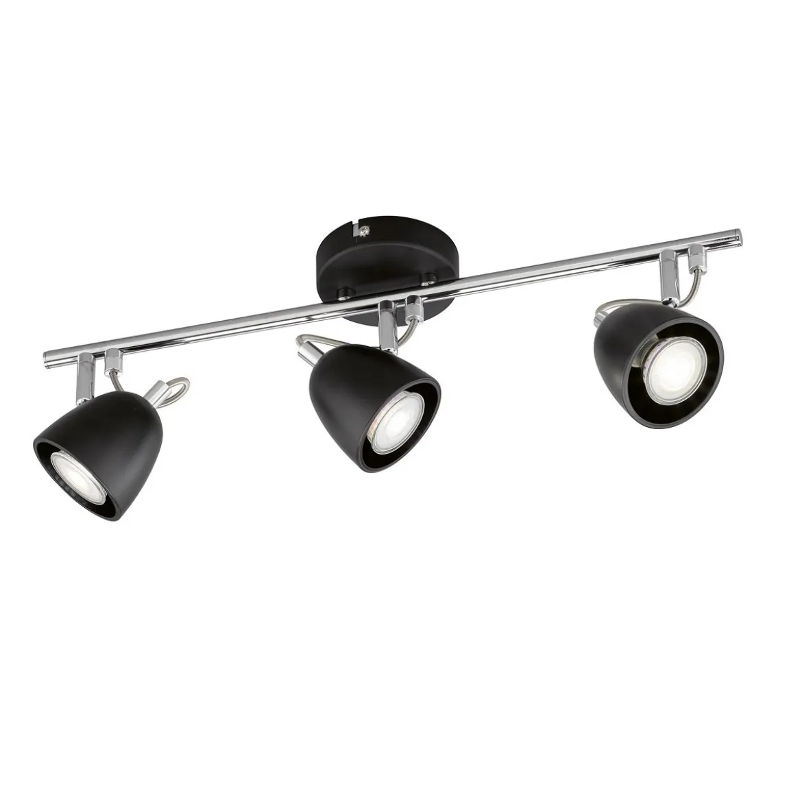 FHL easy No. 820081 Deckenleuchte Gemma 3-flammig schwarz nickelfarben matt GU10 3000K