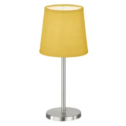 FHL easy 850225 Tischleuchte Eve nickel gelb 30cm