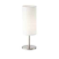 FHL easy 850265 Tischleuchte Kira nickelfarben weiss 30cm