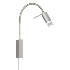 Fischer & Honsel 30409 LED Bettleuchte River Nickel matt 4,5W 2700K