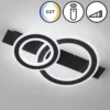 Fischer & Honsel 21432 LED Deckenleuchte Circle sandschwarz CCT 61cm
