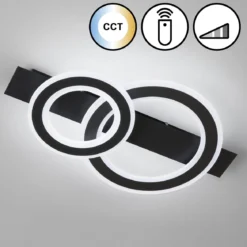 Fischer & Honsel 21432 LED Deckenleuchte Circle sandschwarz CCT 61cm