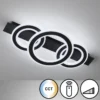 Fischer & Honsel 21434 LED Deckenleuchte Circle sandschwarz CCT 77cm