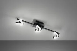 Fischer & Honsel 21402 LED Deckenstrahler Ray 3-flammig sandschwarz 3000K