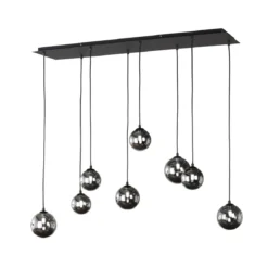 Fischer & Honsel 60983 LED Pendelleuchte Bala 8-flammig sandschwarz