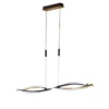 Fischer & Honsel 61018 LED Pendelleuchte Torcido sandschwarz blattgoldfarben CCT
