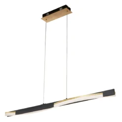 Fischer & Honsel 61038 LED Pendelleuchte Bridge sandschwarz goldfarben CCT