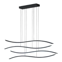 Fischer & Honsel 61042 LED Pendelleuchte Fisk sandschwarz CCT dimmbar