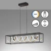 Fischer & Honsel 61046 LED Pendelleuchte Gian sandschwarz blattgoldfarben CCT