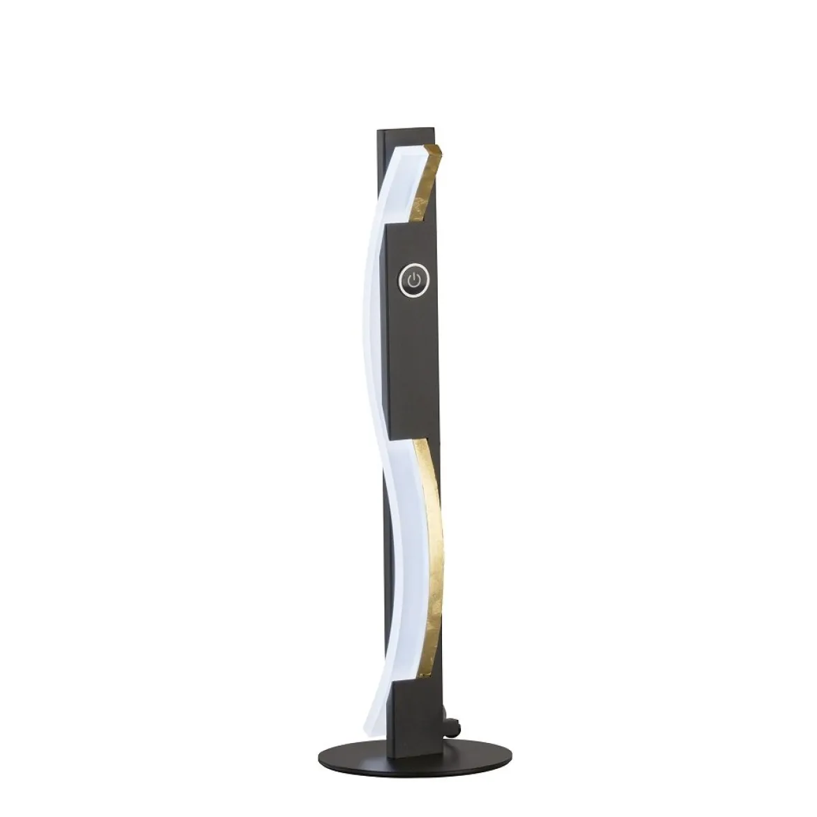 Fischer & Honsel 50702 LED Tischleuchte Bridge sandschwarz goldfarben CCT steuerbar