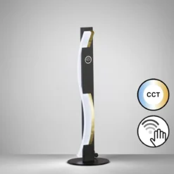 Fischer & Honsel 50702 LED Tischleuchte Bridge sandschwarz  goldfarben CCT steuerbar