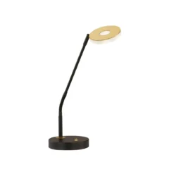 Fischer & Honsel 50717 LED Tischleuchte Dent schwarz goldfarben CCT