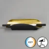 Fischer & Honsel 30507 LED Wandleuchte Skal sandschwarz blattgoldfarben CCT dimmbar