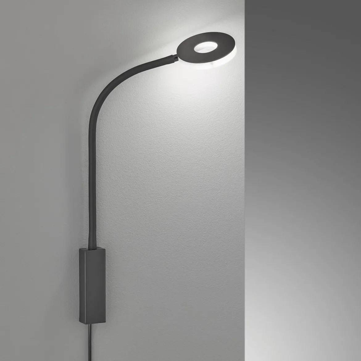 Fischer & Honsel 30432 LED Wandspot flex Cama sandschwarz 3000K