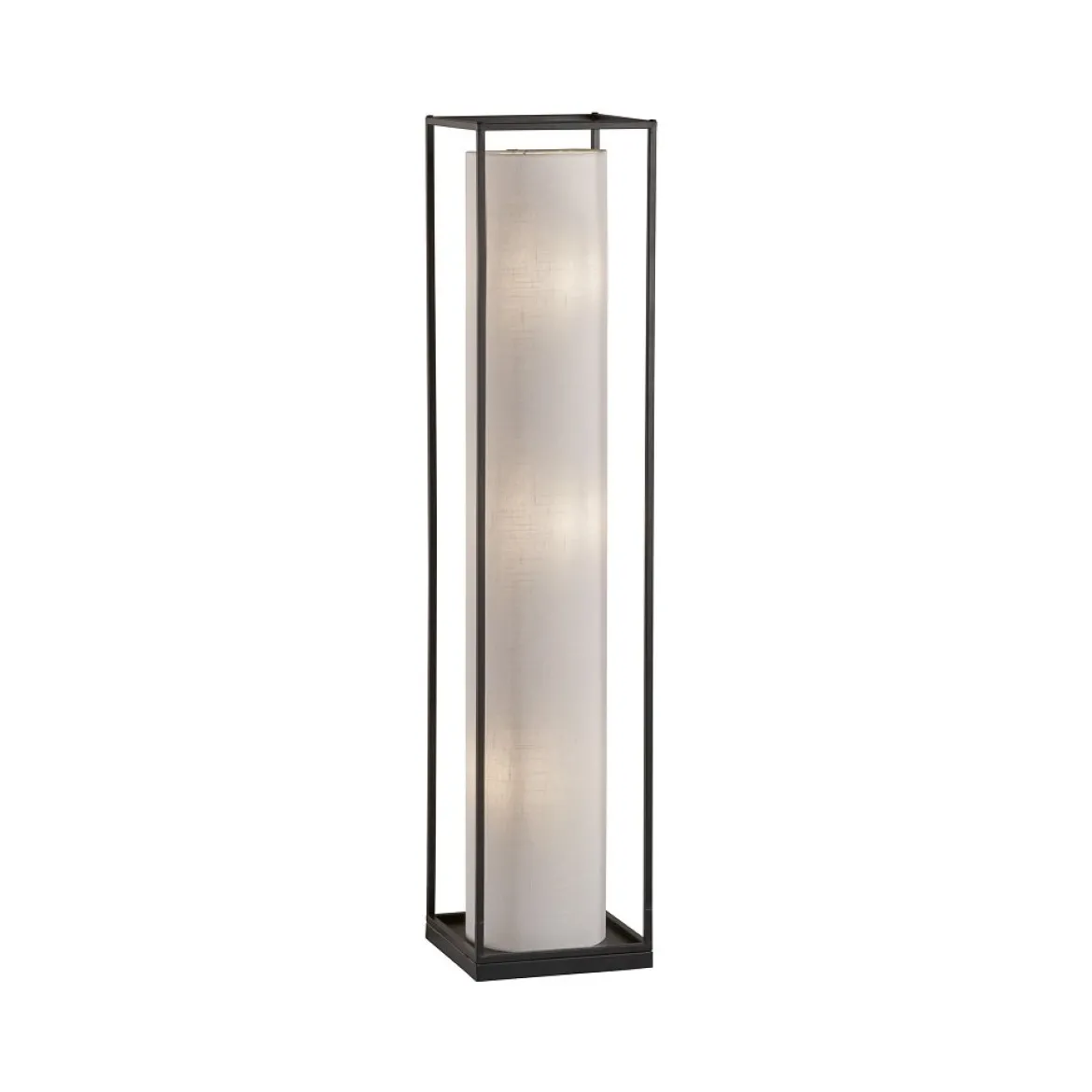 Fischer & Honsel 40456 Stehleuchte Thor 3-flammig sandschwarz Leine weiß E14