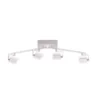 Fischer m6 LED 7 No. 16554 LED Deckenbogen ohne Glas 4-flammig aluminiumfarben dimmbar