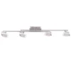Fischer m6 LED 7 No. 16564  LED Deckenbogen ohne Glas 4-flammig aluminiumfarben dimmbar