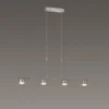 Fischer m6 Medium1-LED 70248 Pendelleuchte ohne Glas LED 4x8,5W nickel matt