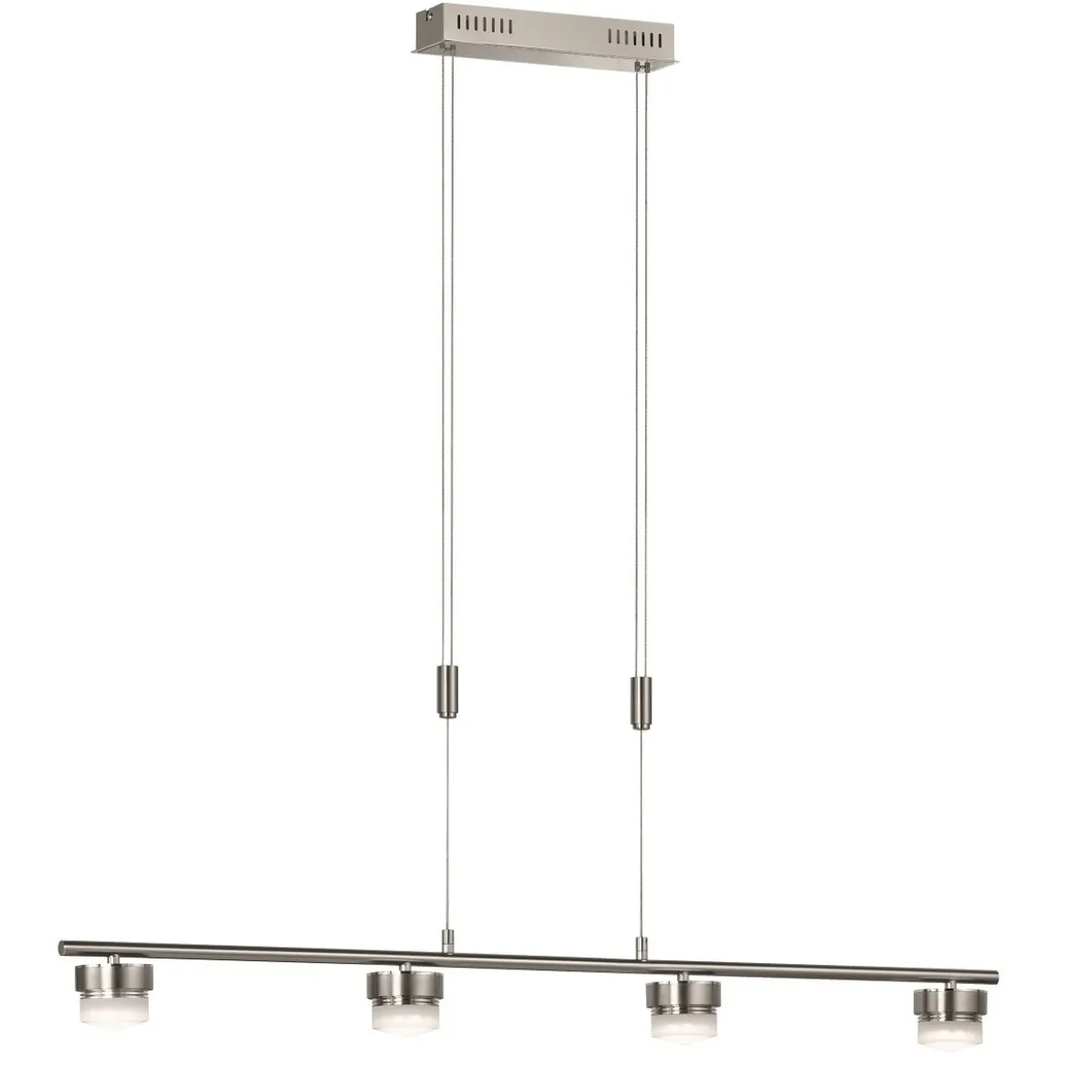Fischer m6 Medium1-LED 70248 Pendelleuchte ohne Glas LED 4x8,5W nickel matt
