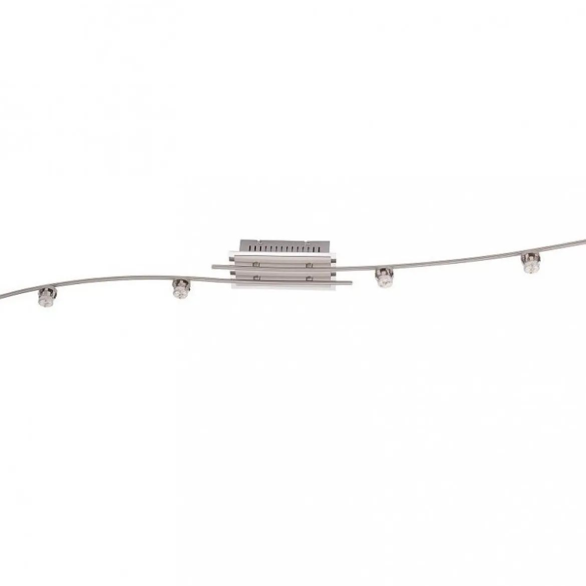 Fischer m6 micro 3 No. 16624 LED Deckkenbogen ohne Glas 4-flammig nickelfarben chrom