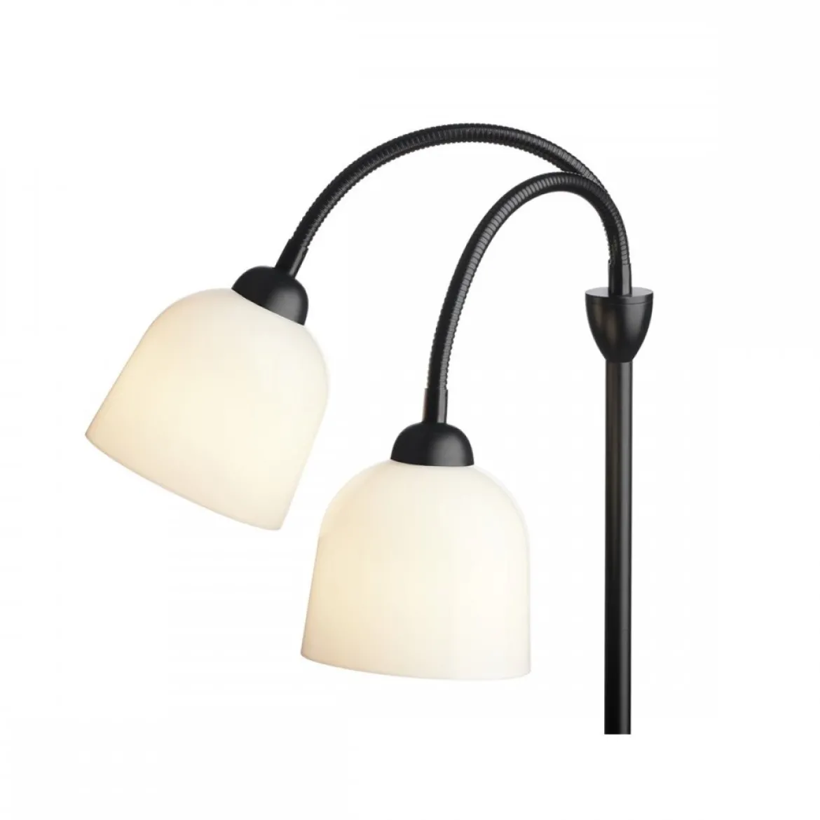 Halo Design 747252 Glow Stehleuchte 2-flammig schwarz opal E14