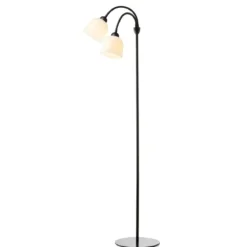 Halo Design 747252 Glow Stehleuchte 2-flammig schwarz opal E14