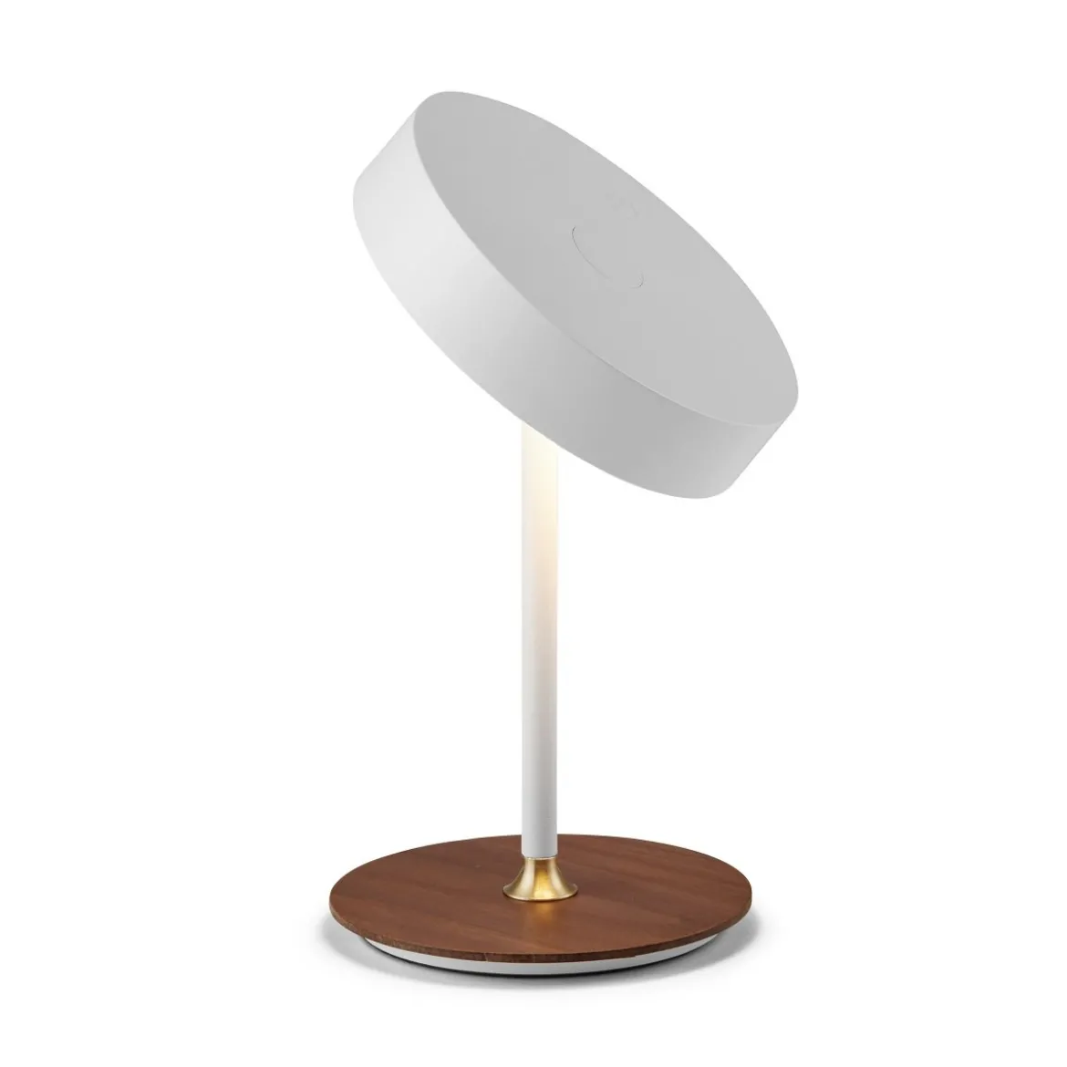 Halo Design 745760 LED Akku Tischleuchte On The Move weiss antikmessing walnuss