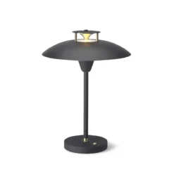 Halo Design 746040 LED Akku Tischleuchte Stepp 1-2-3 Schwarz dimmbar IP54