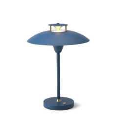 Halo Design 746088 LED Akku Tischleuchte Stepp 1-2-3 Dunkelblau dimmbar IP54