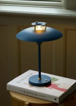 Halo Design 746088 LED Akku Tischleuchte Stepp 1-2-3 Dunkelblau dimmbar IP54