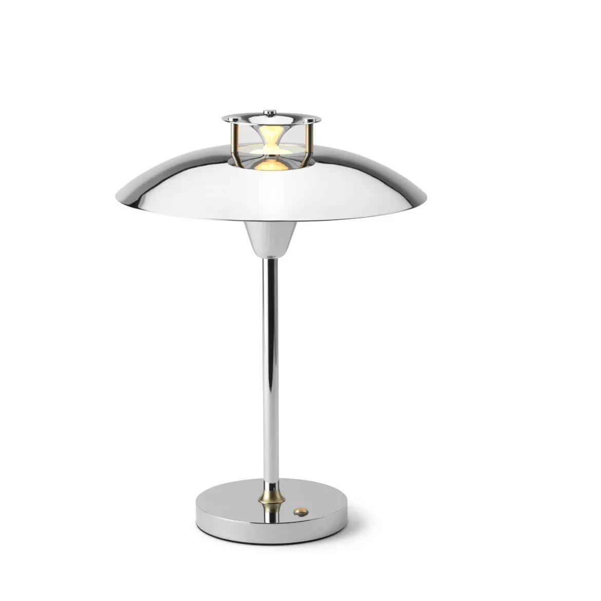 Halo Design 746095 LED Akku Tischleuchte Stepp 1-2-3 Chrom dimmbar IP54