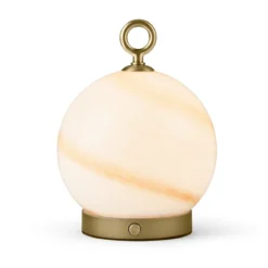 Halo Design 745708 LED Akku Tischleuchte Stockholm marmor braun