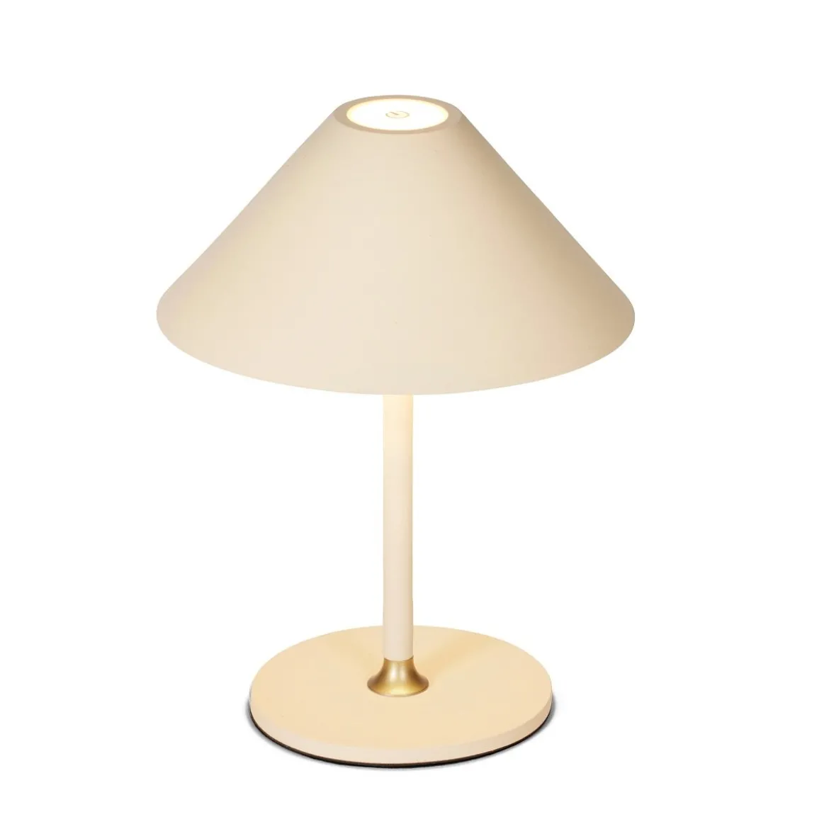 Halo Design 800773 LED Akku Tischleuchte Hygge creme 20cm
