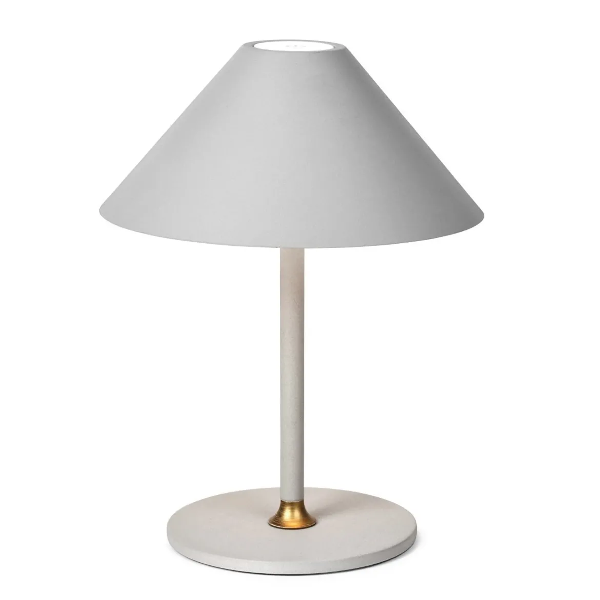 Halo Design 801008 LED Akku Tischleuchte Hygge hellgrau 25cm