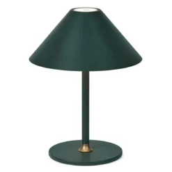 Halo Design 801015 LED Akku Tischleuchte Hygge dunkelgrün 25cm
