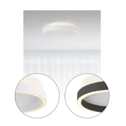 Halo Design 746545 LED Deckenleuchte Backlight String Schwarz 40cm 3-Step-Dim 3000K
