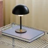 Halo Design 747573 Moon Light LED Akku Tischleuchte schwarz messing