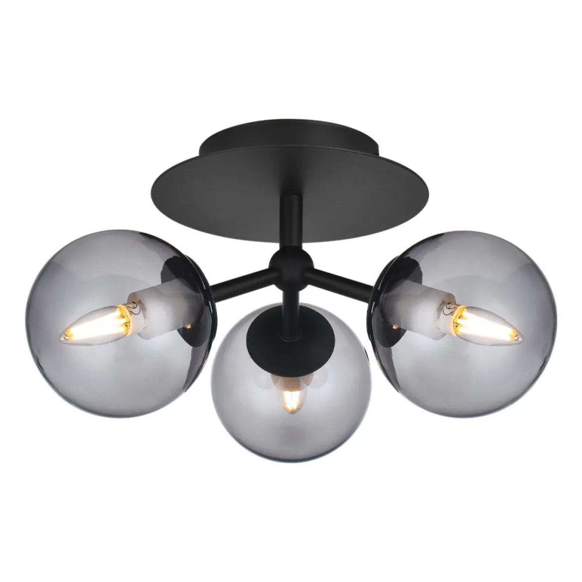 Halo Design No. 740161 Deckenleuchte ATOM by E. Patton Smoke 26cm