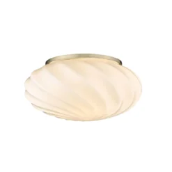 Halo Design No. 739523 Deckenleuchte Twist Opal Messing Antik 25cm