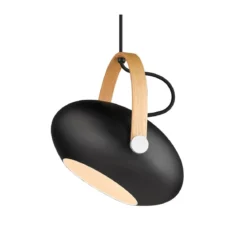 Halo Design No. 734344 LED Pendelleuchte D.C, schwarz matt-Eiche Ø 26