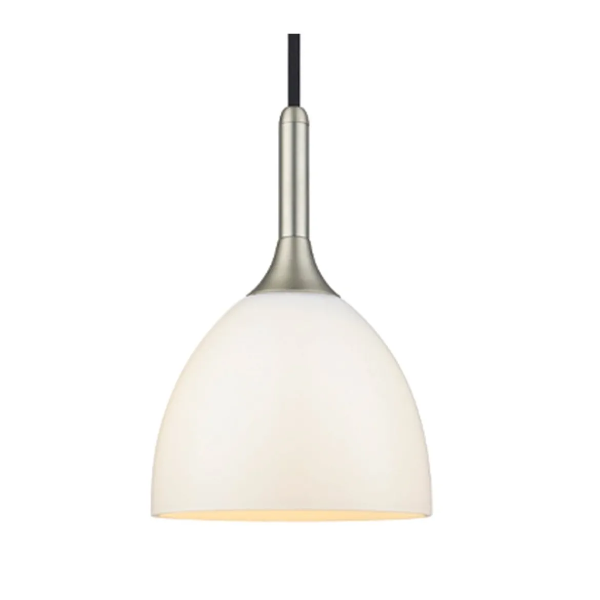 Halo Design No. 742165 LED Pendelleuchte BELLEVUE Alu matt Opal, E27 Ø 24