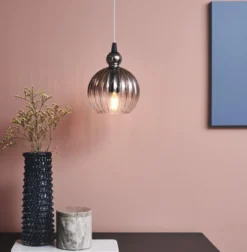 Halo Design No. 737246 LED Pendelleuchte BALL BALL Smoke Ø 15 E14