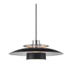 Halo Design No. 990259 LED Pendelleuchte SØRUP, schwarz matt-chrom Ø 40