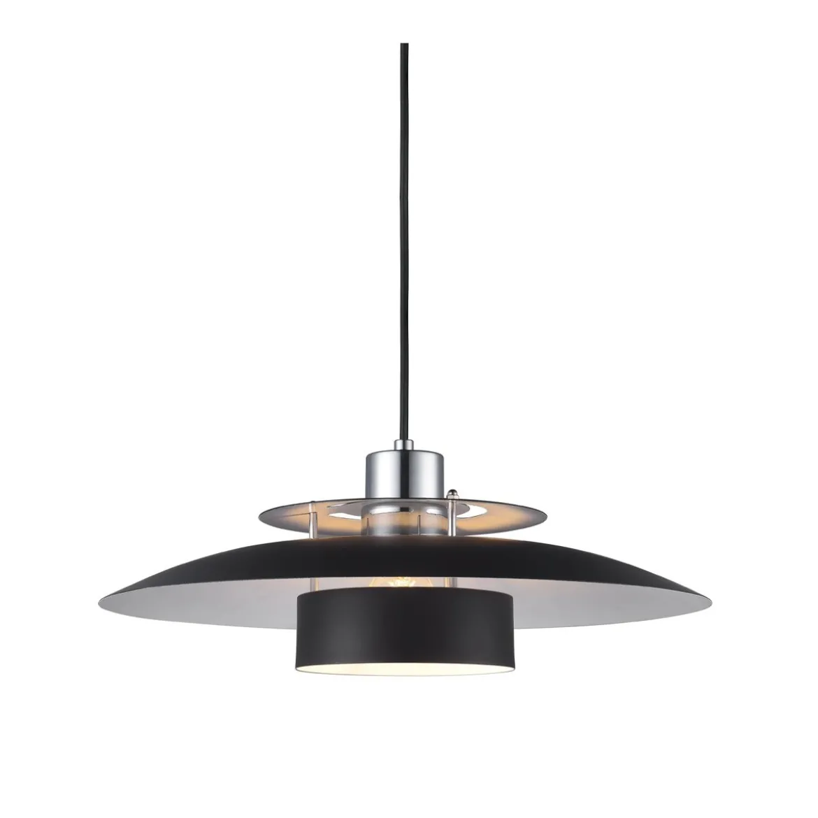 Halo Design No. 990259 LED Pendelleuchte SØRUP, schwarz matt-chrom Ø 40