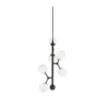 Halo Design No. 738847 LED Pendelleuchte ATOM vertical by E. Patton Schwarz Opal