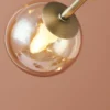 Halo Design No. 738861 Pendelleuchte ATOM by E. Patton Amber Messing 31cm
