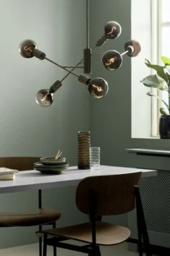 Halo Design No. 737048 Pendelleuchte Halo 6 lite 6-flammig Schwarz Ø 75cm