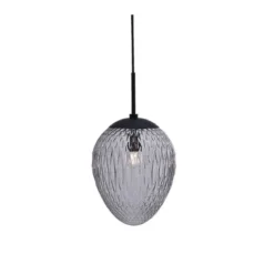 Halo Design No. 738748 Pendelleuchte Woods Rauchglas Schwarz 25cm